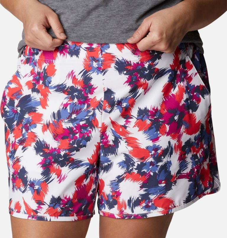 Women's Columbia Pleasant Creek Stretch Shorts Multicolor | Plus Size CA-E1CA5